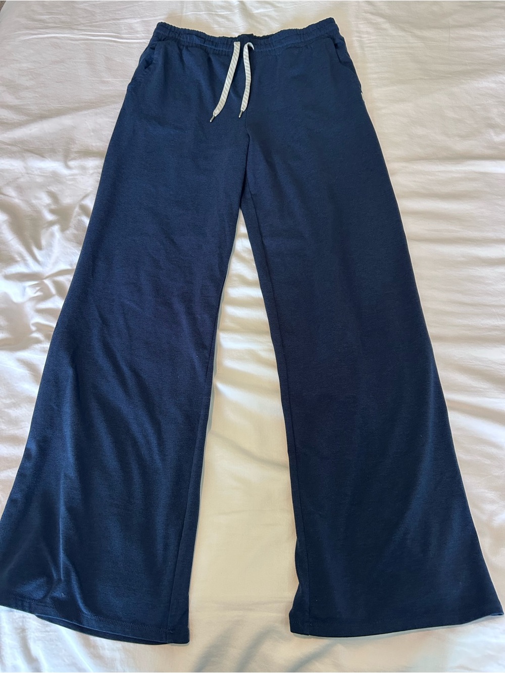 Vuori Wide-Leg Drawstring Pants - Navy